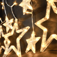 LED vonkajšie vianočné záves Hviezdy