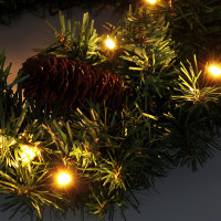Vianočný veniec 40 cm -15 LED - časovač