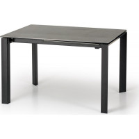 Jedálenský stôl DYLAN - 120(180)x85x76 cm - rozkladací - popolavý/čierny