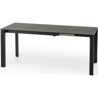 Jedálenský stôl DYLAN - 120(180)x85x76 cm - rozkladací - popolavý/čierny
