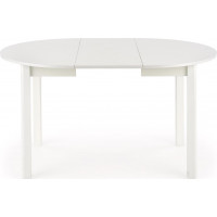 Jedálenský stôl RAUL - 102(142)x102x76 cm - rozkladací - biely