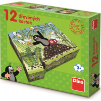 DINO Obrázkové kocky Krtko a priatelia, 12 kociek