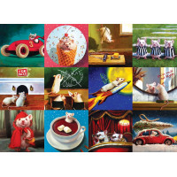 EUROGRAPHICS Puzzle Legrační myši 1000 dielikov