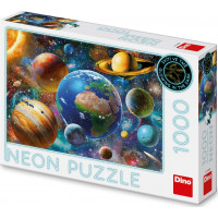 DINO Svietiace puzzle Planéty 1000 dielikov