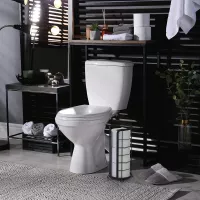 Zásobník na toaletný papier FALE - kovový - čierny