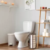 Zásobník na toaletný papier FALE - kovový - hnedý