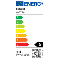 LED vonkajšia reťaz s žiarovkami - 25 žiaroviek - farba teplá biela