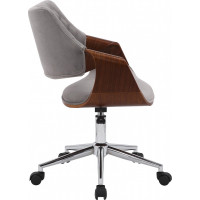 Kancelárska stolička ABBIE - orech/sivá