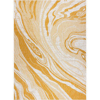 Kusový koberec Sion Sisal Marble 22169 ecru/yellow