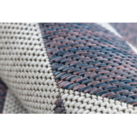 Kusový koberec Sion Sisal Triangles 22373 ecru/blue-pink