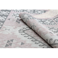 Kusový koberec Sion Sisal Aztec 3007 pink/ecru