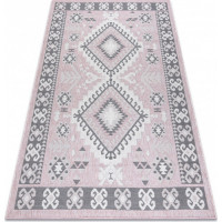 Kusový koberec Sion Sisal Aztec 3007 pink/ecru