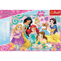 TREFL Puzzle Šťastný svet princezien 200 dielikov