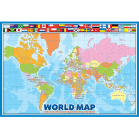 EUROGRAPHICS Puzzle Mapa sveta 100 dielikov