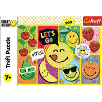 TREFL Puzzle Smiley: Šťastný Smiley 200 dielikov
