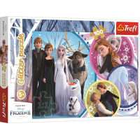 TREFL Trblietavé puzzle Ľadové kráľovstvo 2: V žiare lásky 100 dielikov