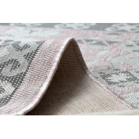 Kusový koberec Sion Sisal Aztec 3007 pink/ecru