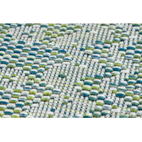 Kusový koberec Sion Sisal Aztec 22184 green/blue/ecru