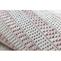 Kusový koberec Sion Sisal Labirinth 22376 pink/ecru