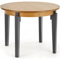 Jedálenský stôl SEBASTIAN - 100(200)x100x77 cm - rozkladací - dub medový/grafit