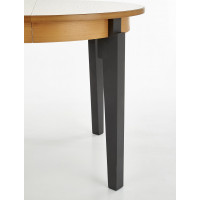 Jedálenský stôl SEBASTIAN - 100(200)x100x77 cm - rozkladací - dub medový/grafit