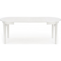 Jedálenský stôl SEBASTIAN - 100(200)x100x77 cm - rozkladací - biely