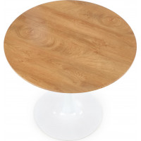 Jedálenský stôl JAY - 80x73 cm - dub zlatý/biely
