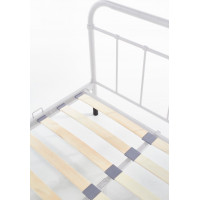 Kovová posteľ LINDA 200x120 cm - biela