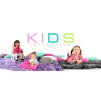 Plyšový detský koberec ČIERNY