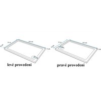 Sprchová vanička PORTA 80x100 cm