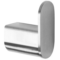 Kúpeľňový vešiak na uteráky MASSE - kovový háčik - brúsený nikel