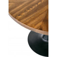 Jedálenský stôl CARLO 100x75 cm - orech/čierny