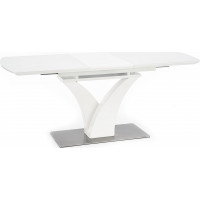 Jedálenský stôl PHILIP - 140(180)x80x75 cm - rozkladací - biely