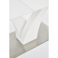 Jedálenský stôl PHILIP - 140(180)x80x75 cm - rozkladací - biely