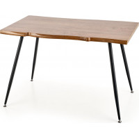 Jedálenský stôl BRADLEY - 120x80x77 cm - dub prírodný/čierny