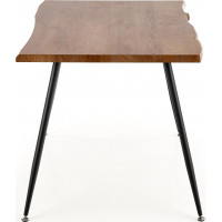 Jedálenský stôl BRADLEY - 120x80x77 cm - dub prírodný/čierny