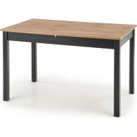 Jedálenský stôl GREGORY - 124(168)x74x75 cm - rozkladací - dub wotan/čierny
