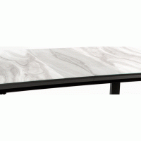 Jedálenský stôl LUKE - 160(200)x90x76 cm - rozkladací - šedý/čierny