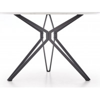 Jedálenský stôl PIXIE - 120x76 cm - biely / čierny