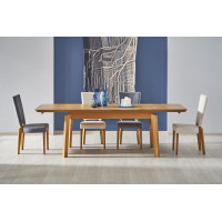 Jedálenský stôl LORENZO - 160(250)x90x78 cm - rozkladací - dub medový
