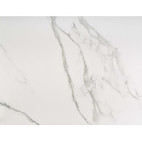 Jedálenský stôl FEDERICO - 160(200)x89x78 cm - rozkladací - biely mramor/biely
