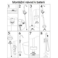 Podlahová vaňová batéria MAXMAX Rea ORTIS