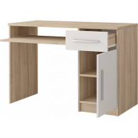 Písací stôl ORVILLE - dub sonoma/biely