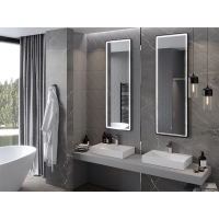 Obdĺžnikové zrkadlo MEXEN CORO 50x150 cm - s LED podsvietením a vyhrievaním, 9817-050-150-611-70