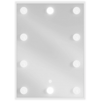 Obdĺžnikové zrkadlo MEXEN DONA 50x70 cm - s LED podsvietením a vyhrievaním, 9818-050-070-611-00