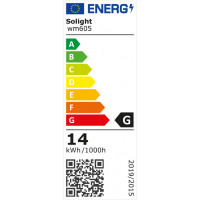 LED svetelný pás, 5m, SMD5050 60LED/m, 14,4W/m, IP65, teplá biela