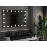 Obdĺžnikové zrkadlo MEXEN DONA 120x80 cm - s LED podsvietením a vyhrievaním, 9818-120-080-611-00