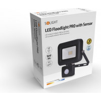 LED reflektor PRO so senzorom, 10W, 920lm, 5000K, IP44