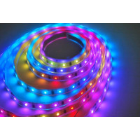 LED svetelný pás, RGB, 3m, sada s 12V adaptérom a diaľk. ovládačom, 7,2W/m, IP20