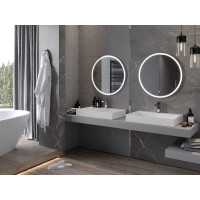 Okrúhle zrkadlo MEXEN GOBI 70 cm - s LED podsvietením a vyhrievaním, 9801-070-070-611-00